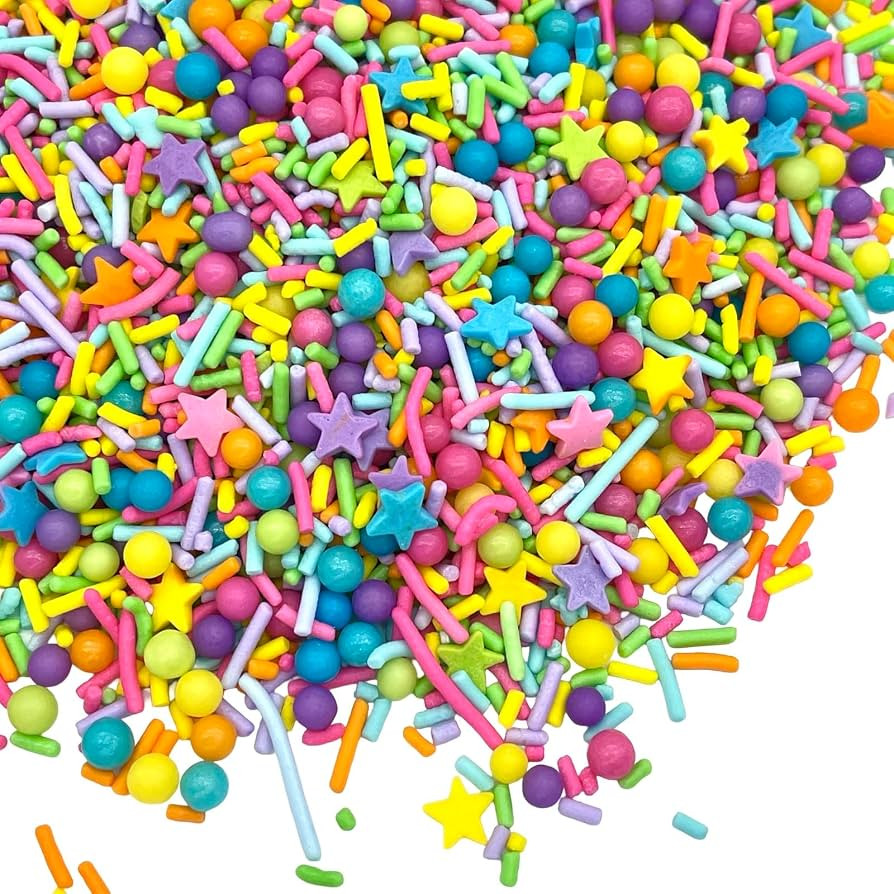 Manvscakes, pink sprinkles, valentines, cake sprinkles, gluten free, cookies, chocolate, fondant,... | Amazon (US)