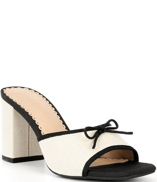 Copper Key Cape Linen Bow Detail Dress Slide Sandals | Dillard's | Dillard's
