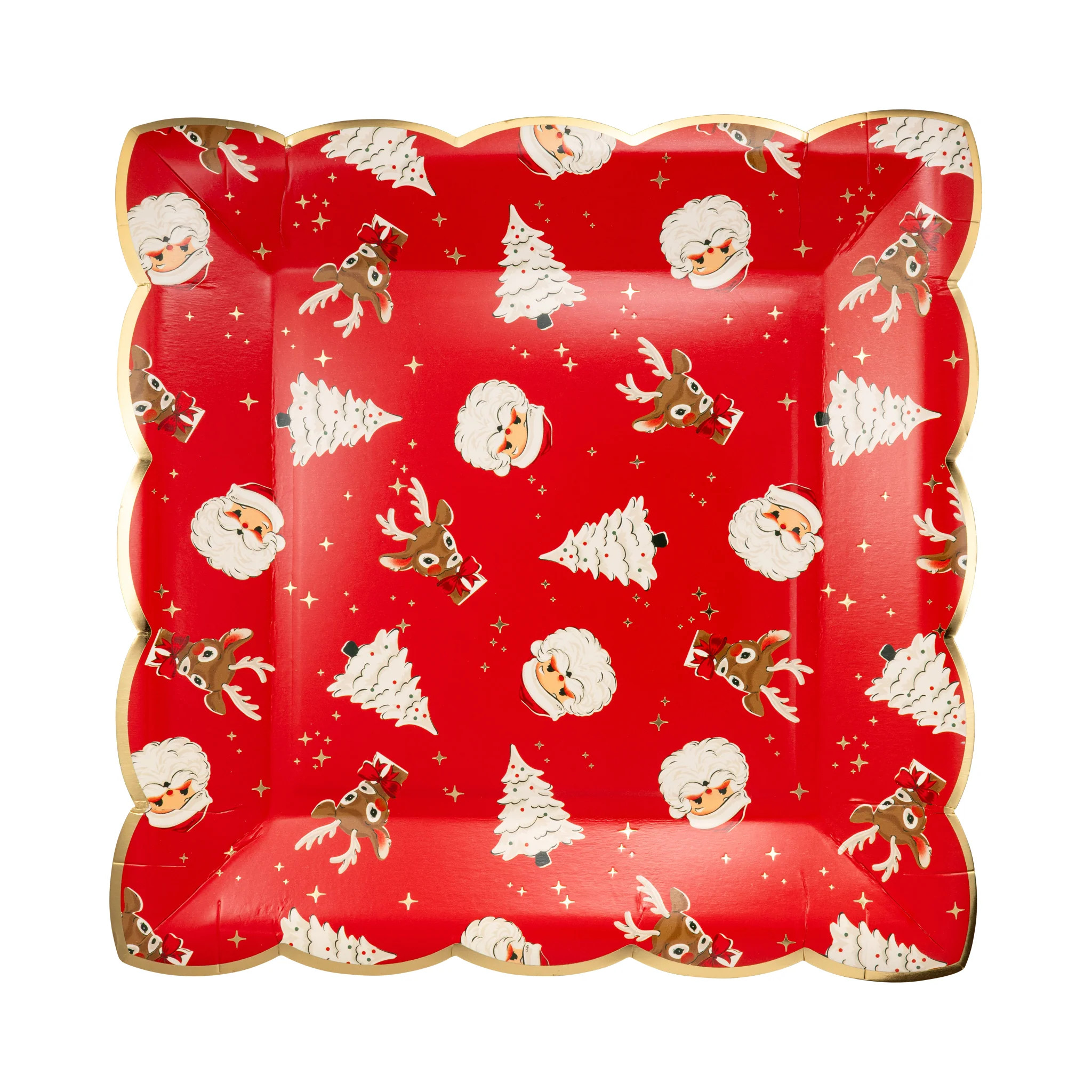 Retro Holiday Pattern Plate | My Mind's Eye