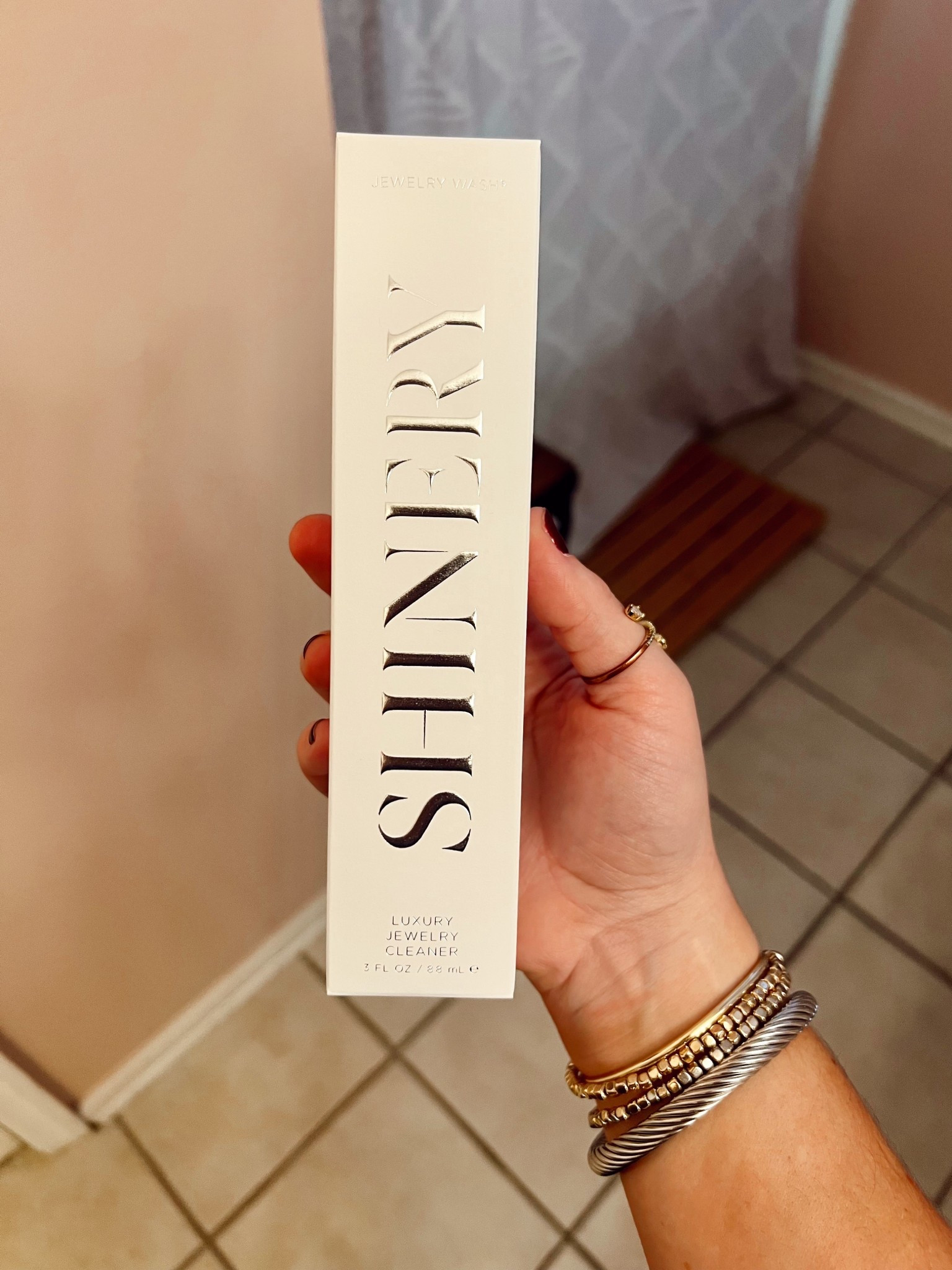 A jewelry wash that you can scrub your jewelry with while you wash your hands! No soaking, scrubbing hard, or harsh chemicals! It’s so quick, easy, and my jewelry is looking more shiny and beautiful than ever!

#shinery #jewelrywash #jewelrycleaner 

#LTKmorningroutine #LTKHoliday #LTKGiftGuide