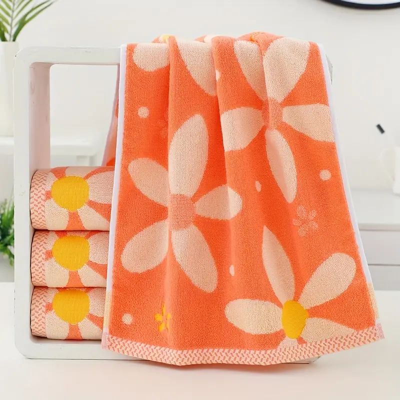 Flower Pattern Hand Towel Household Cotton Hand Towel Soft - Temu | Temu Affiliate Program