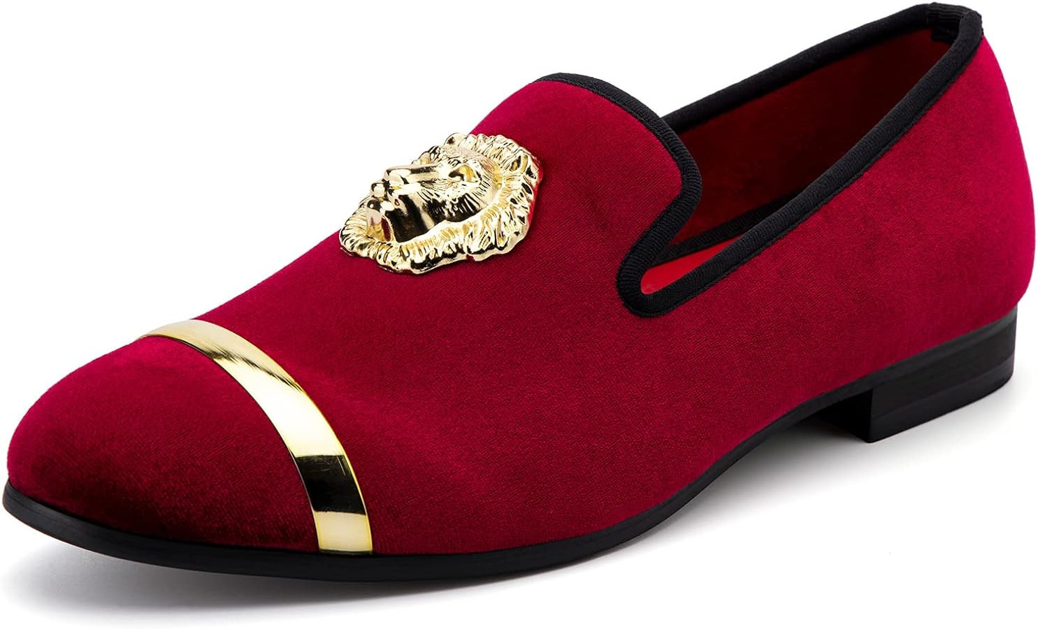 Meijiana Men's Loafers Velvet Shoes Metal Eagle Buckle Wedding Party Smoking Slipper Dress Loafer... | Amazon (US)