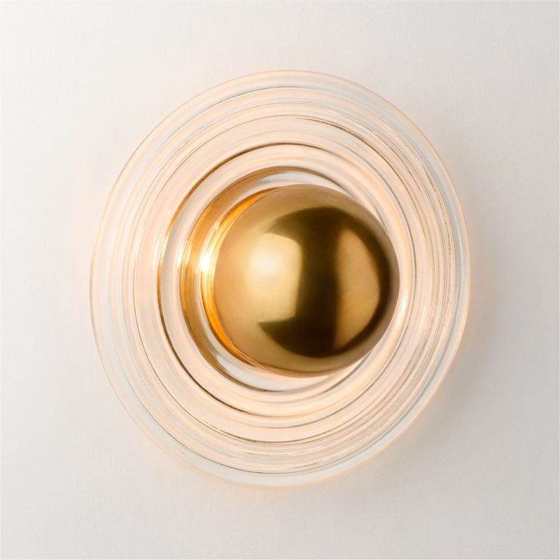 Turno Cast Glass Wall Sconce/Flush Mount | CB2