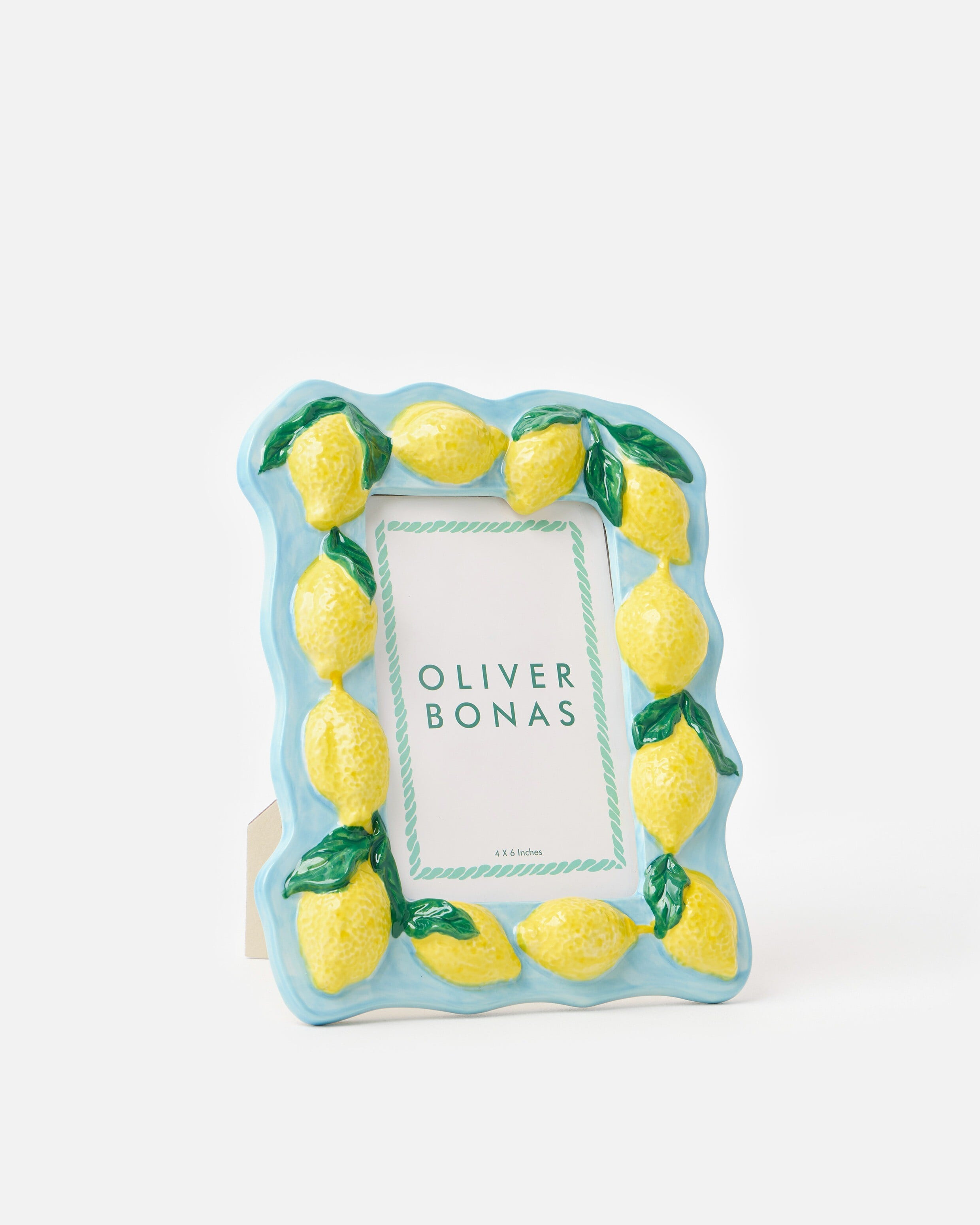 Lemon Yellow Ceramic Photo Frame 6x4" | Oliver Bonas | Oliver Bonas (Global)