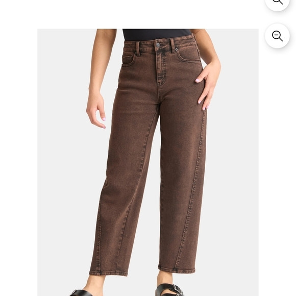 Time and Tru Rustic Brown High Rise Barrel Women's Jeans | Poshmark