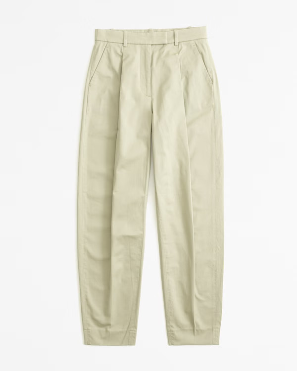 Women's Cotton Taper Ankle Pant | Women's Sale | Abercrombie.com | Abercrombie & Fitch (UK)