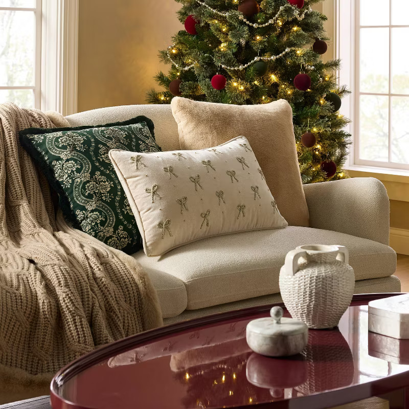 20"x20" Wallpaper Print Pillow Burgundy - Threshold™ designed with Studio McGee | Target