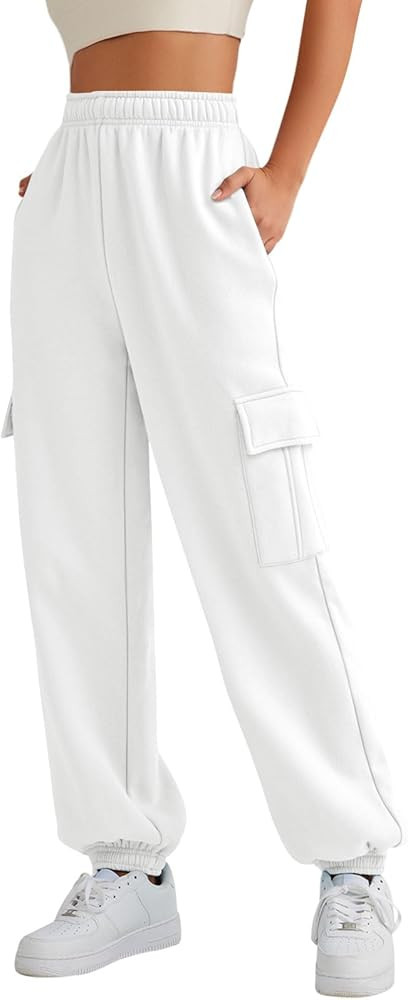 AUTOMET Womens Cargo Sweatpants Oversized Fleece Joggers Fall Fashion Outfits Y2k Clothes 2024 wi... | Amazon (US)