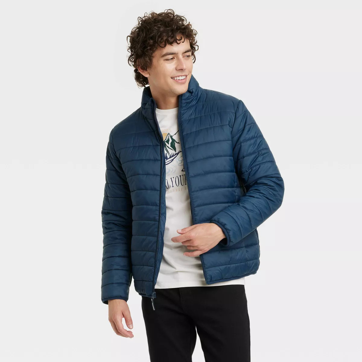 Men's Lightweight Puffer Jacket - Goodfellow & Co™ | Target