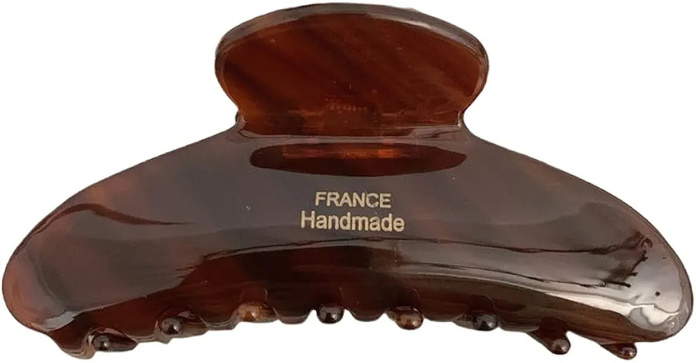 French Large Hair Claw Clips for Thick Hair, Tortoise Hair Clips, Acrylic Celluloid French Butter... | Amazon (US)