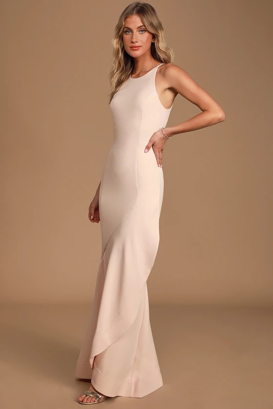 No Control Blush Pink Sleeveless Maxi Dress | Lulus (US)