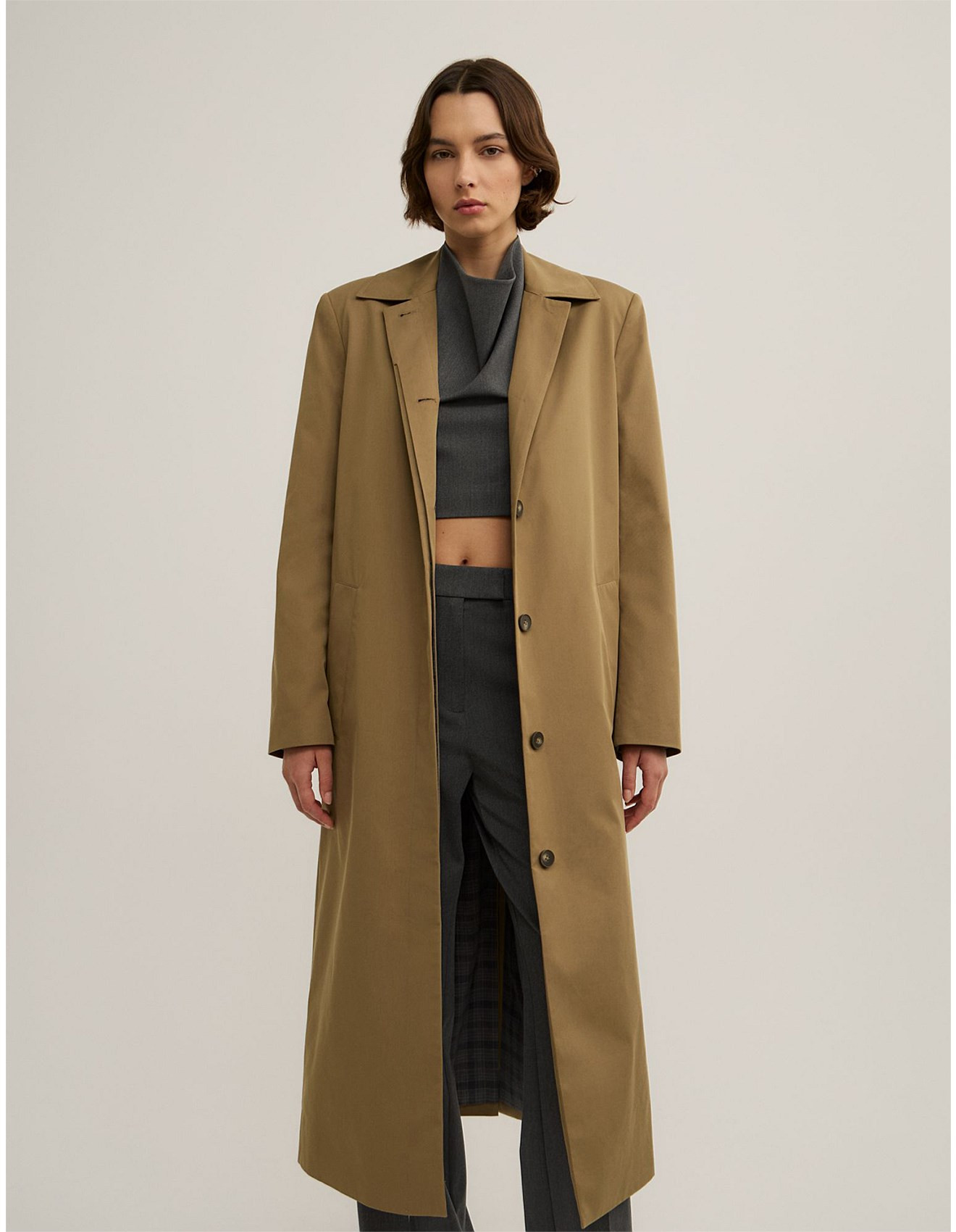 Single Breasted Trench Coat - Lara Worthington | David Jones (Australia & New Zealand)