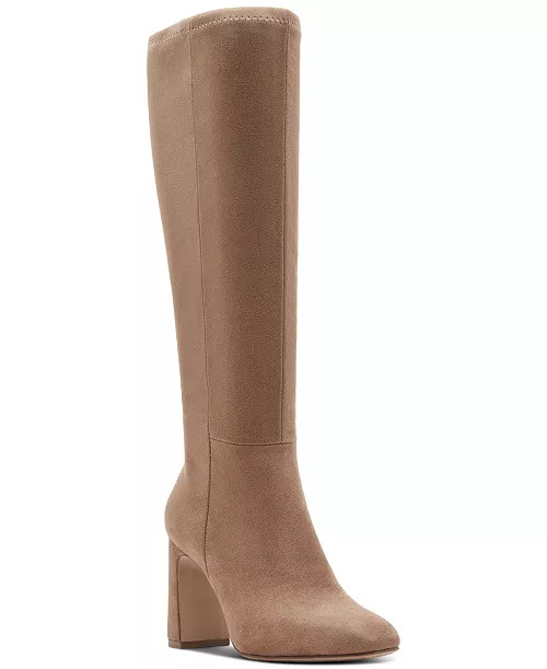 Wisee Block-Heel Knee-High Dress Boots | Macy's