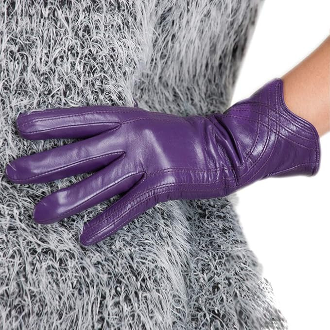Nappaglo Nappa Leather Gloves Warm Handmade Curve Lambskin for Women | Amazon (US)