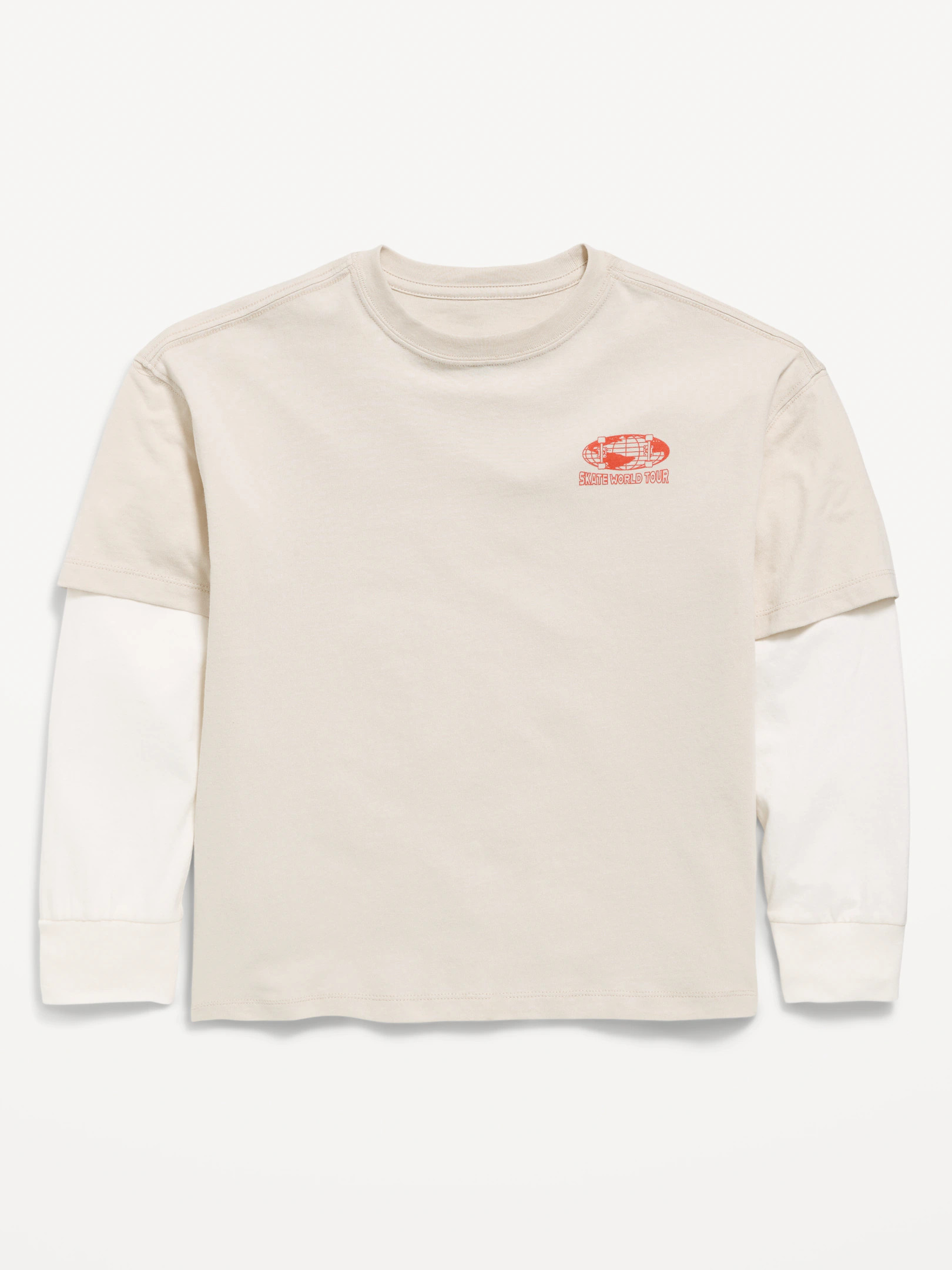 Oversized Long-Sleeve 2-In-1 Graphic T-Shirt for Boys | Old Navy (US)