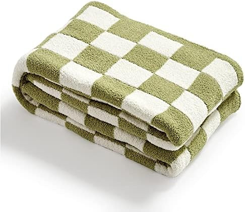 YIRUIO Throw Blankets Checkerboard Grid Chessboard Gingham Warmer Comfort Plush Reversible Microf... | Amazon (US)