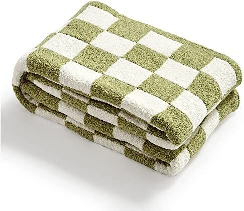 YIRUIO Throw Blankets Checkerboard Grid Chessboard Gingham Warmer Comfort Plush Reversible Microf... | Amazon (US)