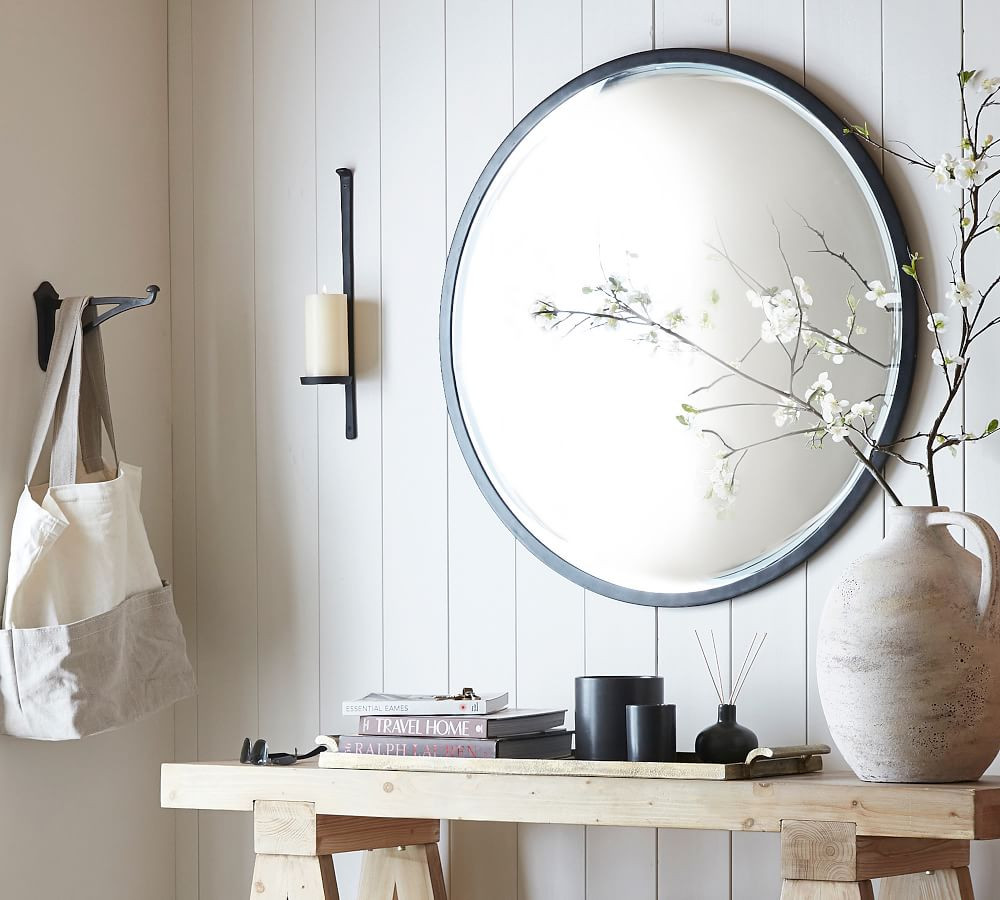 Layne 49” Round Wall Mirror | Pottery Barn (US)