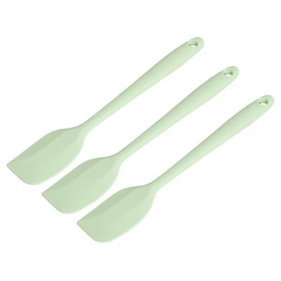 Unique Bargains Heat-resistant Silicone Spatula Spoon for Baking Cooking Mixing 8.5” Cyan 3 Pcs | Target