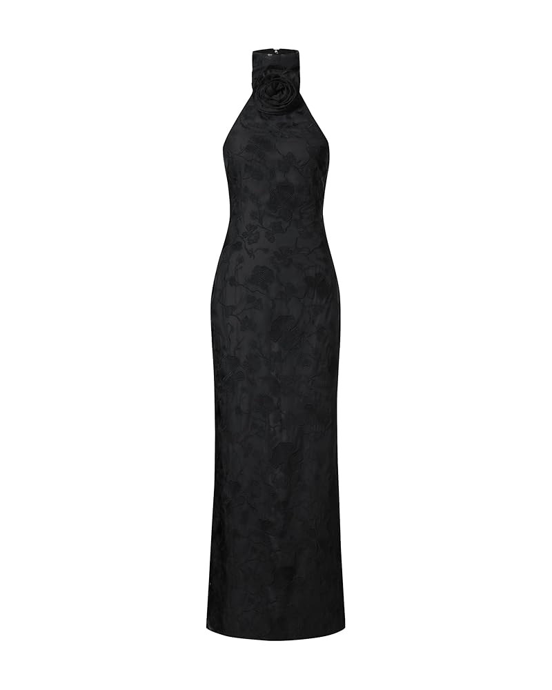 JW PEI Women's Uliana Floral Lace Halterneck Maxi Dress | Amazon (US)