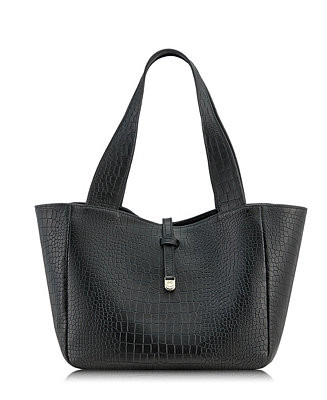 Mercer Embossed Croc Leather Tote Bag | Macy's