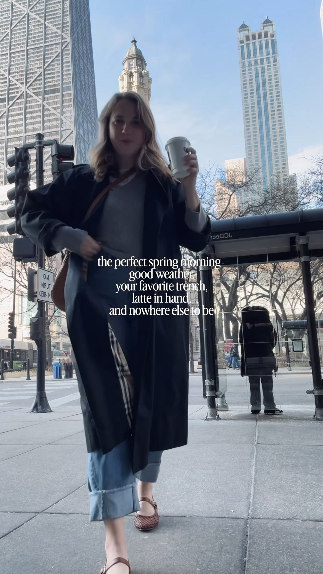 OOTD 
Tee- old navy tts
Sweater - Quince - up a size 
Jeans- Gap - tts or if you’re between sizes go up 
Shoes - last season target but I’ll link this season
Bag- Clare V - currently 20% off in the shopbob sale- code: spring20
Trench- mine is vintage Burberry but I’ll link others 
Makeup - Merit & Jones Road

#LTKSeasonal #LTKootd #LTKOver40