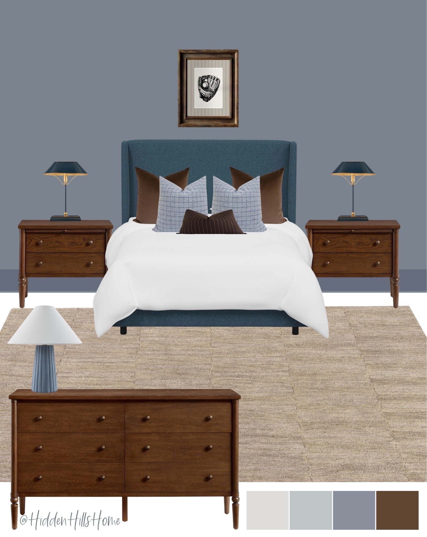 Boys bedroom decor, teen boys room design, boys bedroom mood board, home decor ideas, home inspiration, masculine bedroom, blue and brown boys room inspiration

Wall color is SW Storm Cloud

#LTKHome #LTKSaleAlert #LTKKids