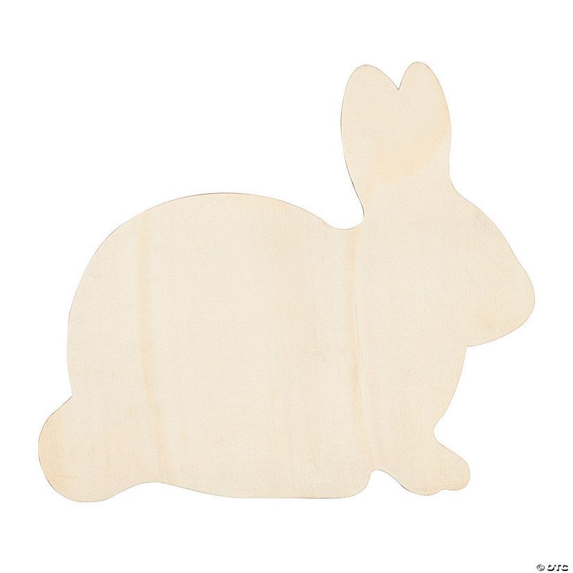 DIY Unfinished Wood Easter Bunny Sign | Oriental Trading Company