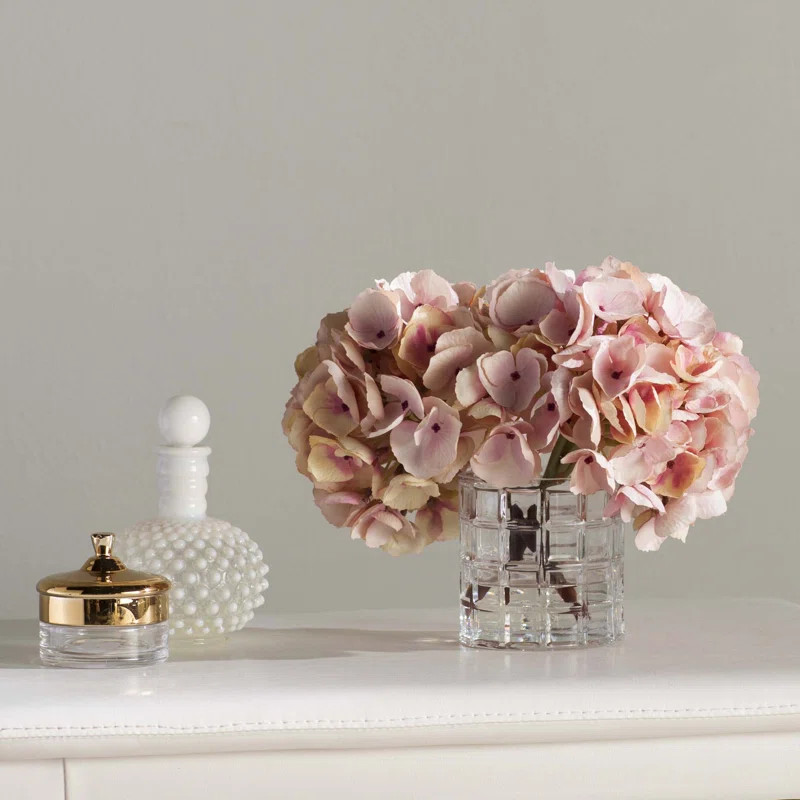 Soft Hydrangea Floral Arrangement | Wayfair North America