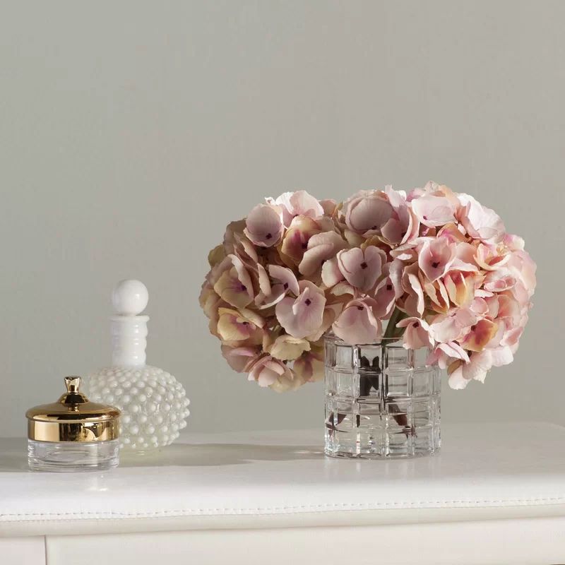 Soft Hydrangea Floral Arrangement | Wayfair North America