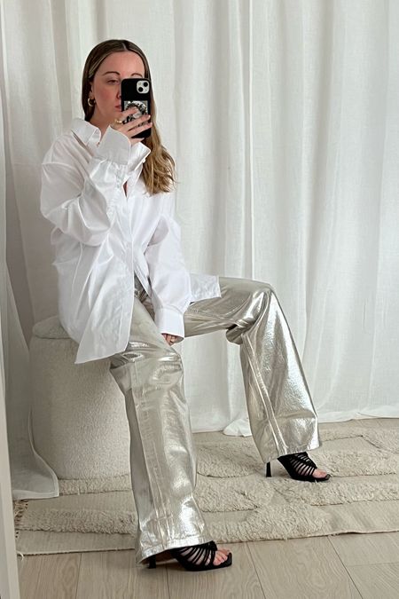 I didn’t think the silver trousers trend was for me and then I met these… oops 🛸
SIlver trousers | Silver jeans | Metallic | Spring stye | Petite outfits 

#LTKstyletip #LTKworkwear #LTKunder100