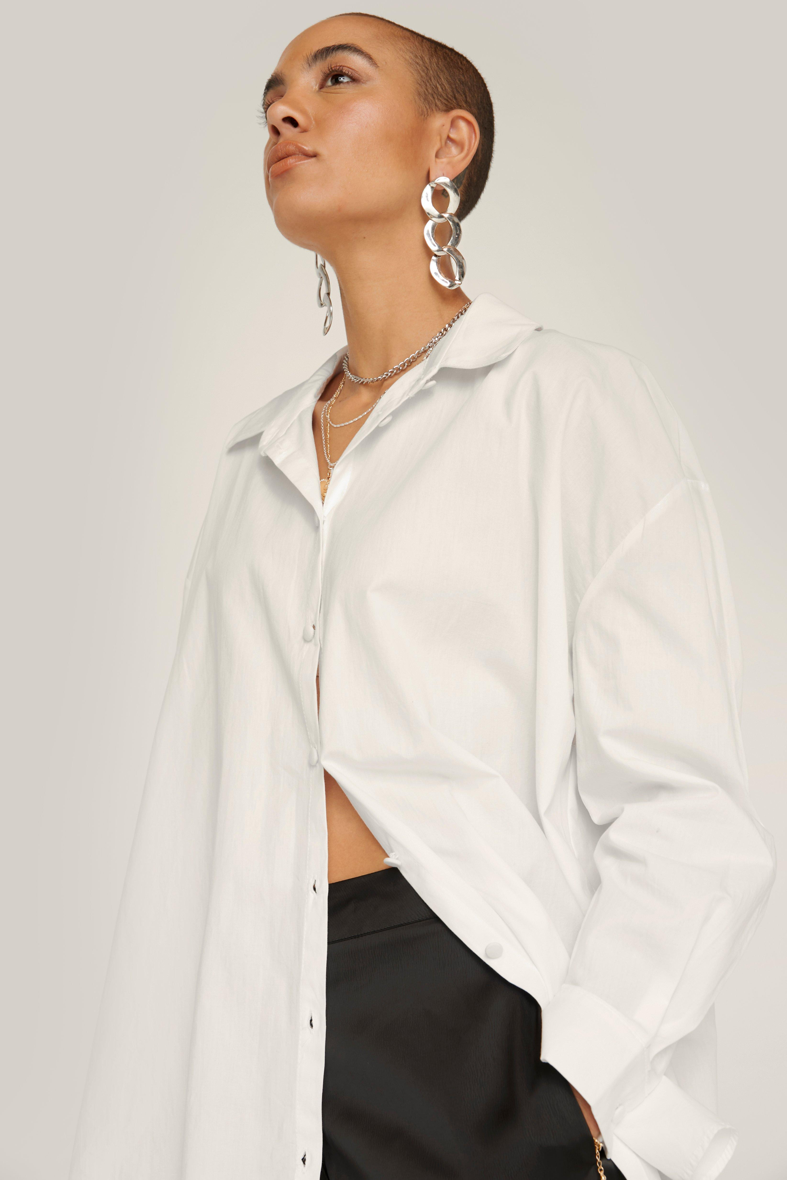 Organic Oversized Cotton Shirt | Nasty Gal (US)