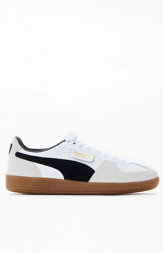 Puma Women's Palermo Leather Sneakers in White - Size 9.5 | PacSun