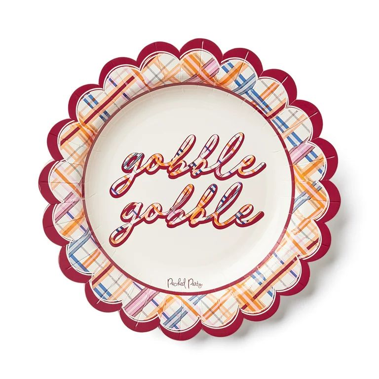 Packed Party "Gobble Gobble" 8" 10 ct.  Disposable Dessert Plates | Walmart (US)