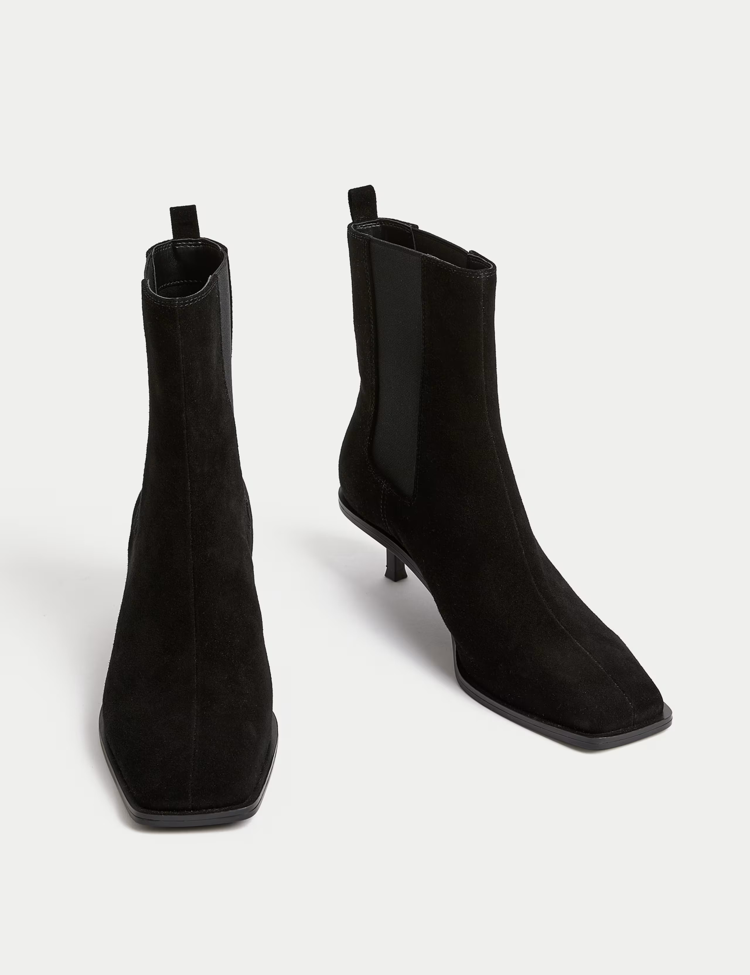 Suede Chelsea Kitten Heel Ankle Boots | Marks & Spencer (UK)