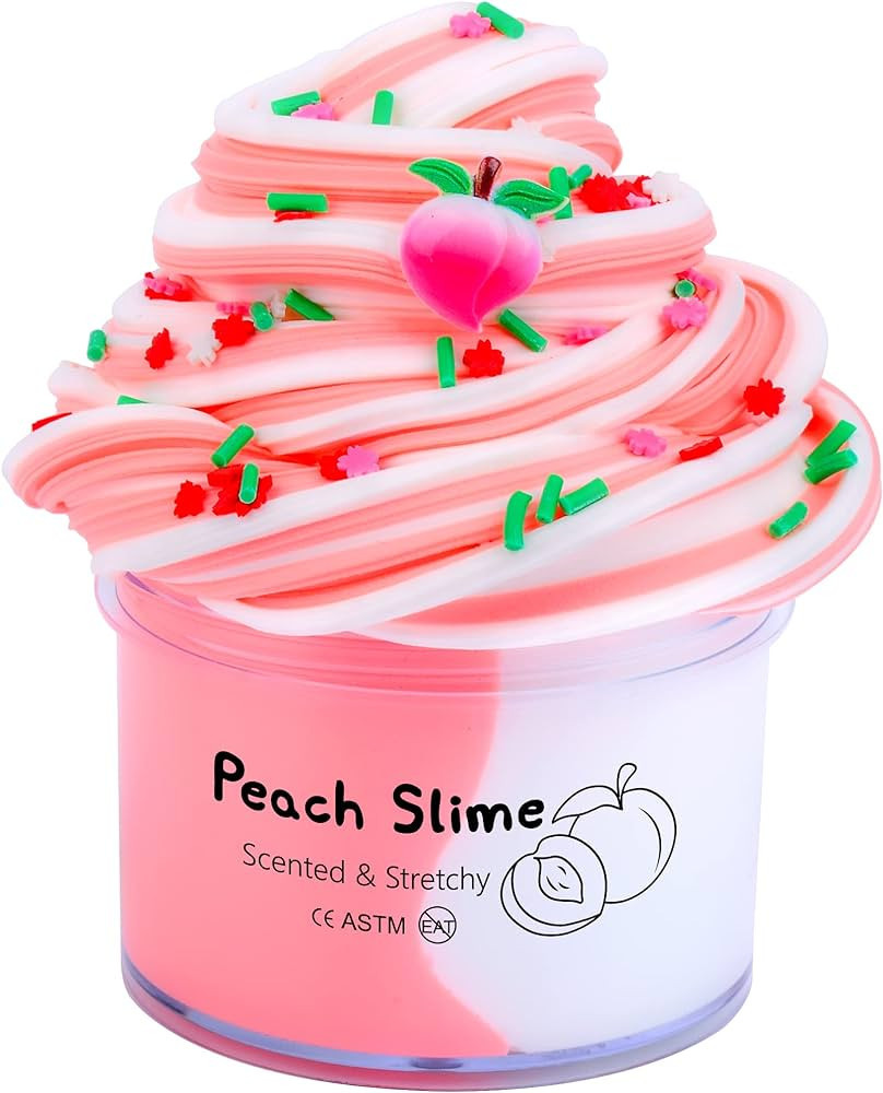JAJSKUWA Pink Peachybbies Butter Slime,Fragrant and Elastic Toys,Party Prizes,School Education,Bi... | Amazon (US)