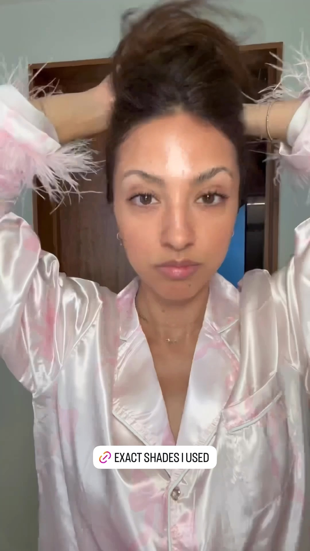 Rare beauty liquid luminizor: shade reflect
Kokas brow pencil: shade dark brown 
L’Oreal panomara mascara: shade blackest black

#LTKTravel #LTKU #LTKBeauty