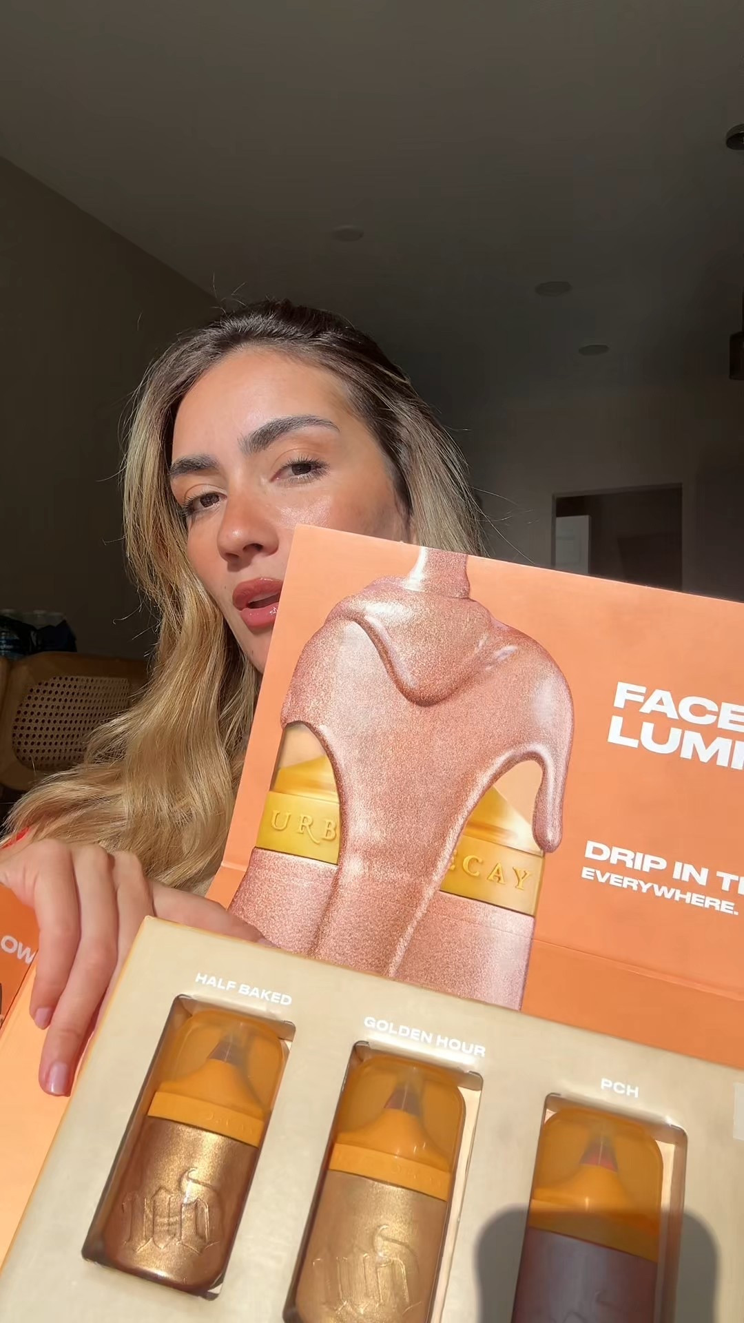 Trying the new face bond luminizer✨