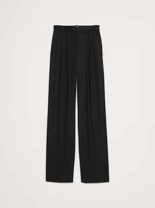 High-Rise Wide-Leg Wool Pant | Banana Republic (US)