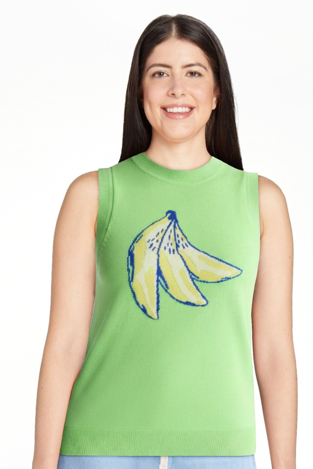 Free Assembly Women's and Women's Plus Graphic Sweater Shell, Sizes XS-4X | Walmart (US)