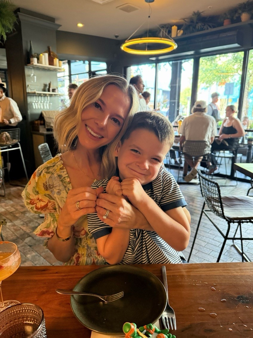 Low quality photo with a high quality moment. What you can’t see on this picture is how dreamy my dress is. It’s lightweight, flowy and has such a sweet floral pattern  What’s even better is that the sleeves can be adjusted to fit off or on your shoulder. 🌼

#LTKOver40 #LTKFamily #LTKSeasonal