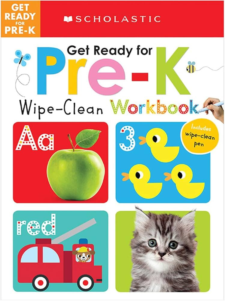 Get Ready for Pre-K Wipe-Clean Workbook: Scholastic Early Learners (Wipe-Clean) | Amazon (US)