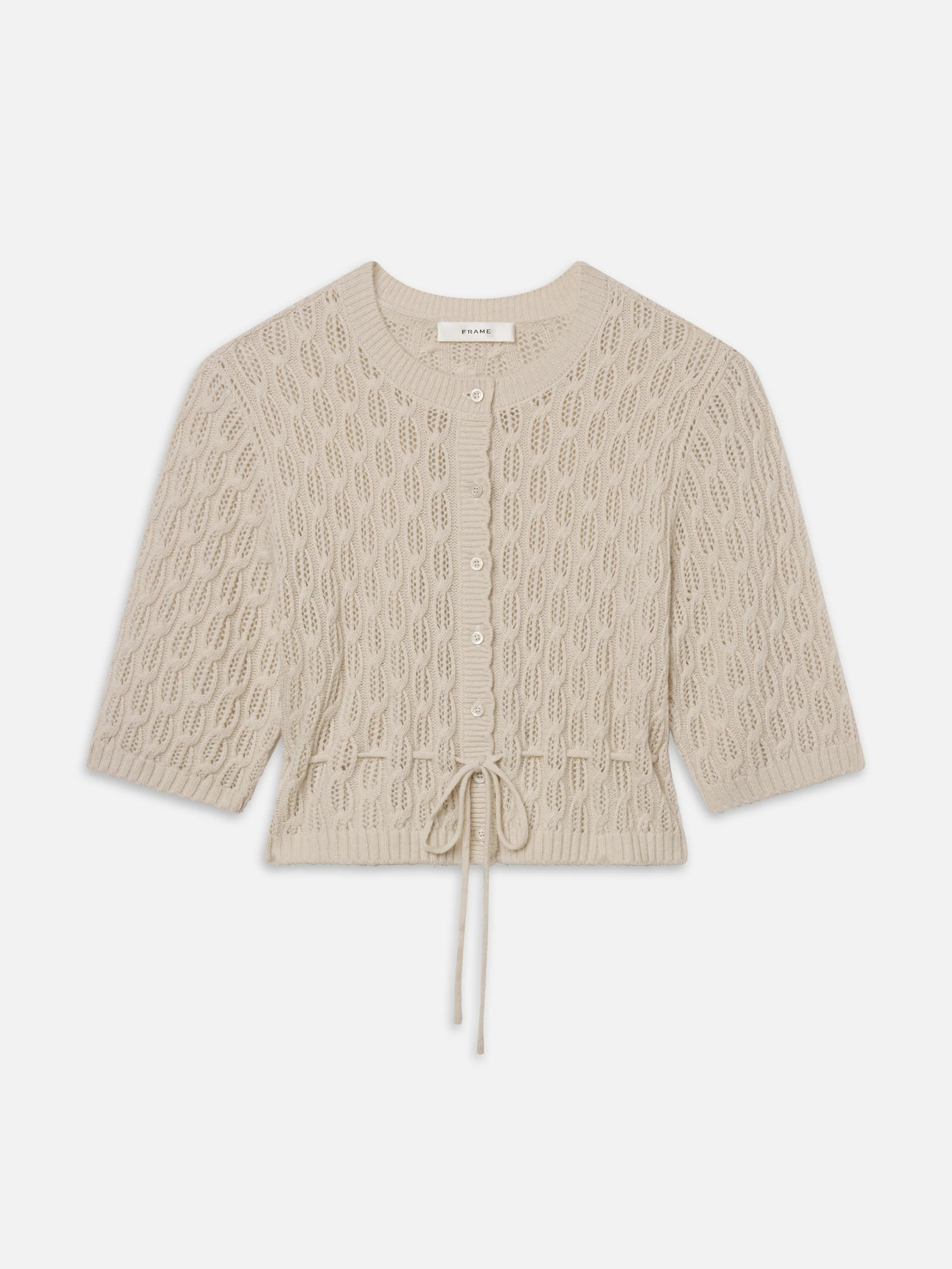 The Clover Cardi -- Oatmeal Heather | Frame Denim