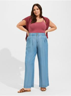 Pull On Wide Leg Lightweight Jean | Torrid (US & Canada)