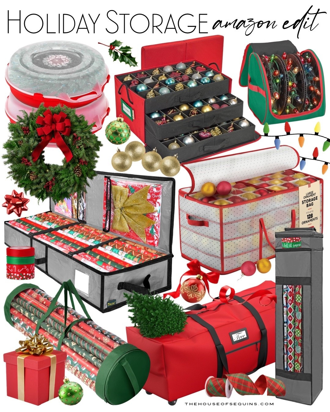 Shop Amazon Christmas decor storage! Holiday home organization, Christmas tree storage, ornament storage, Christmaswreath storage

#LTKFindsUnder50 #LTKHome #LTKHoliday
