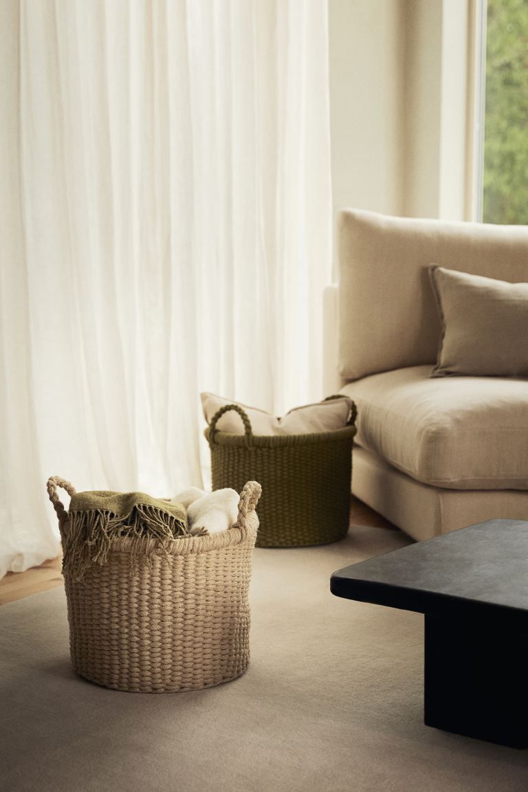 Jute Storage Basket - Light beige - Home All | H&M US | H&M (US + CA)