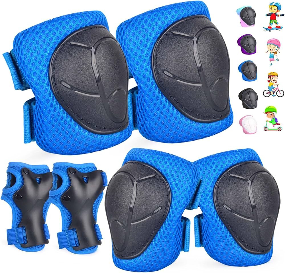 Kids/Youth Knee Pads and Elbow Pads Set for Kids 3-14 Years Boys Girls Protective Gear Set Adjust... | Amazon (US)