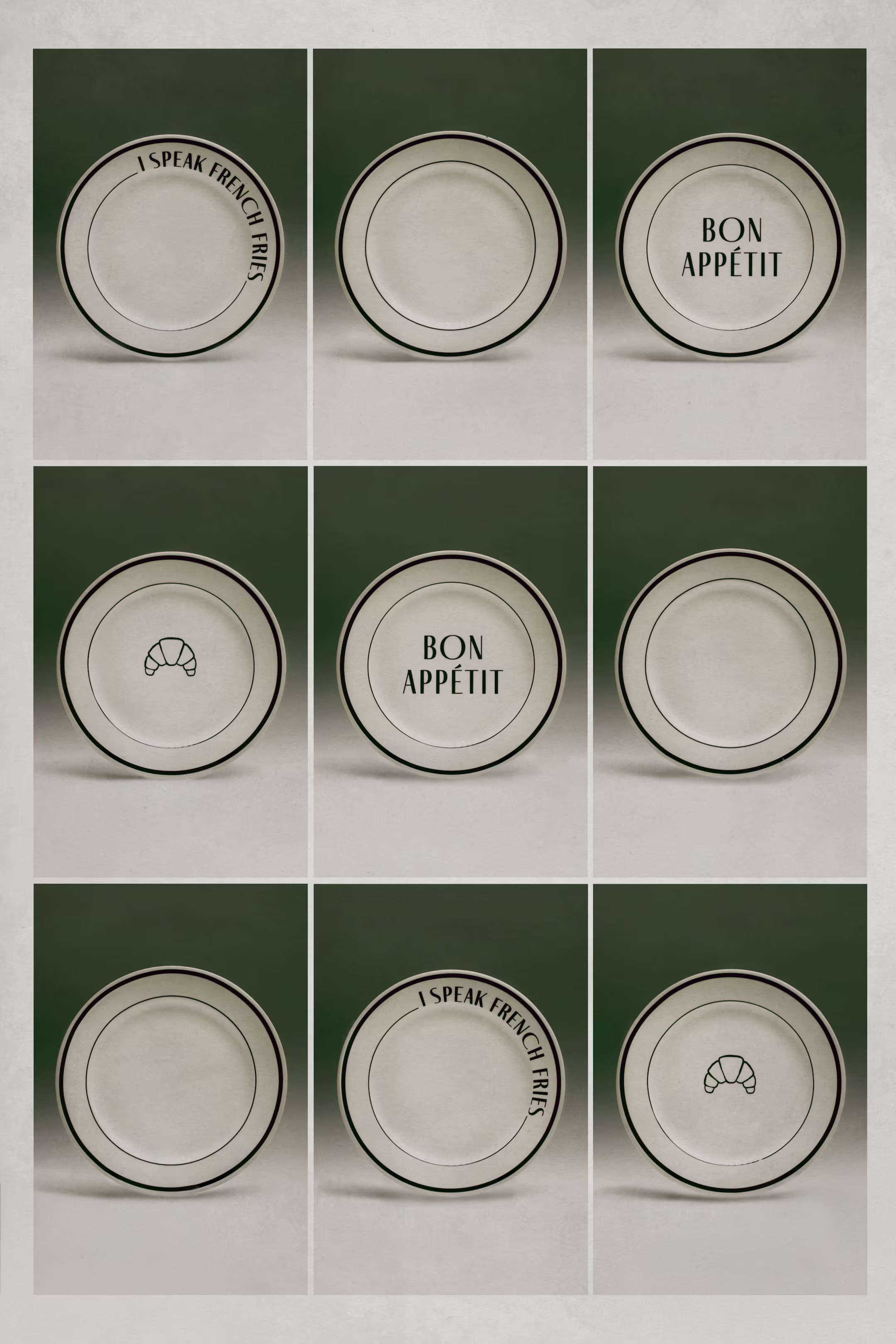 2-Pack Porcelain Medium-Sized Plates | H&M (US + CA)