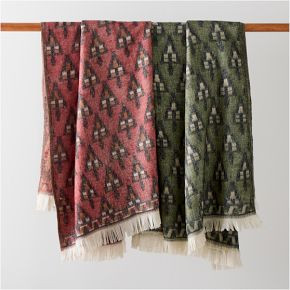 Brushed Woven Tree Throw | West Elm (US)