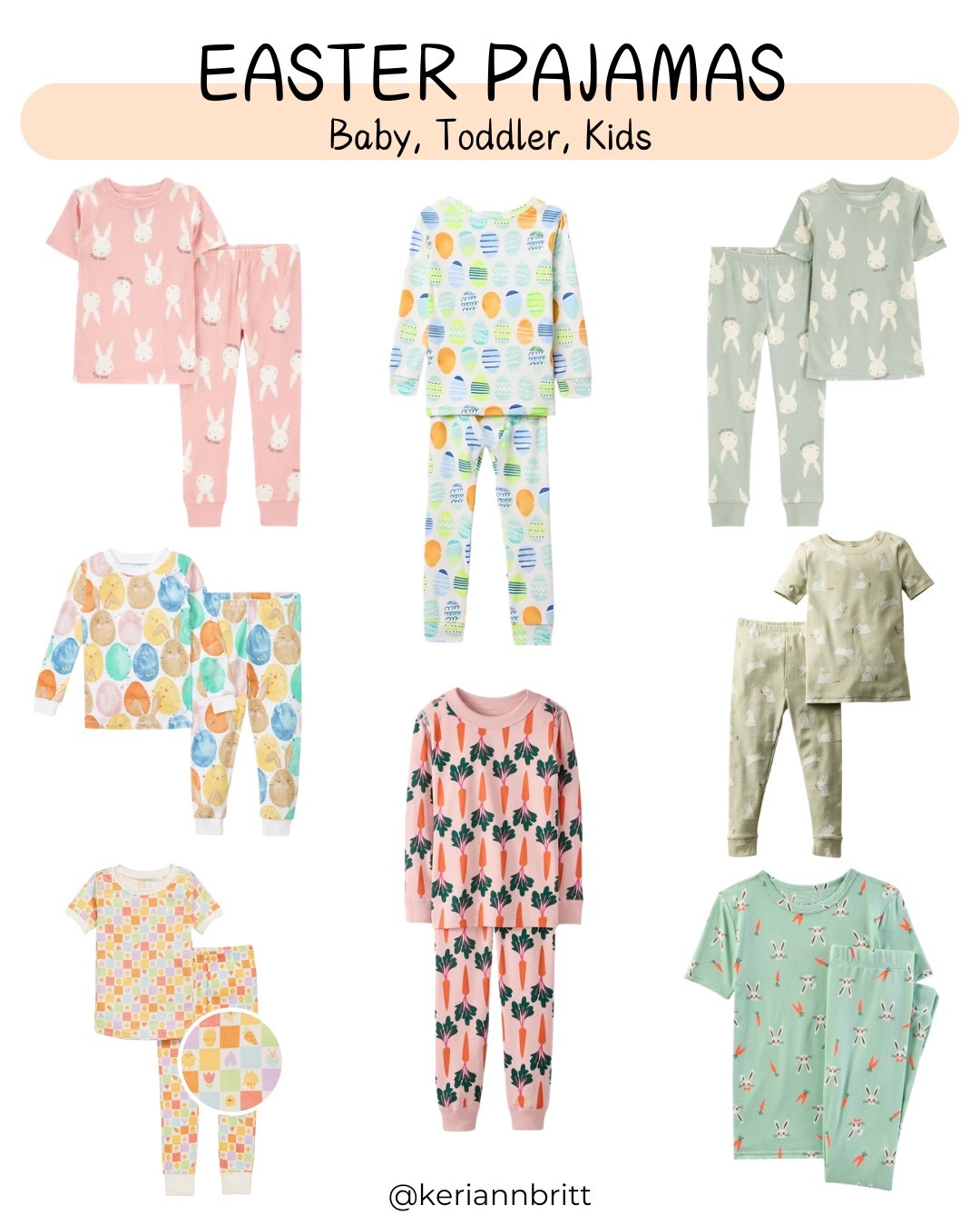Kids, Baby & Toddler Easter Pajamas

Easter pjs / spring pajamas / family pajamas / little co / carters / bunny pajamas / kids jammies / fam jams 

#LTKSeasonal #LTKFamily #LTKKids